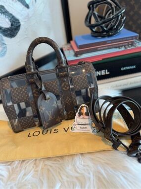 Louis Vuitton Monogram Chess Speedy B size 25